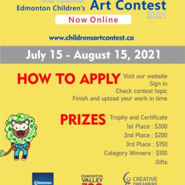6th Annual Edmonton Children’s Art Contest 2021